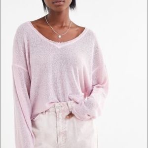 Urban Outfitters Logan Jersey Slouchy Top